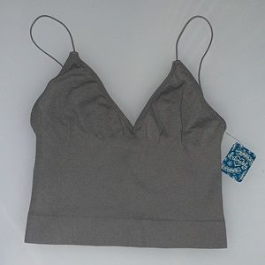 Free People NWT Gray Cami/Brami M/L